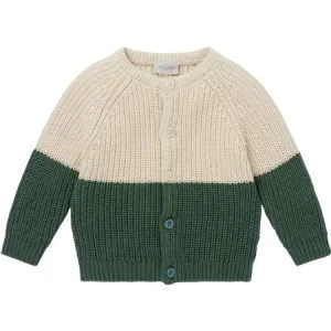 Green Chunky Knit Cardigan