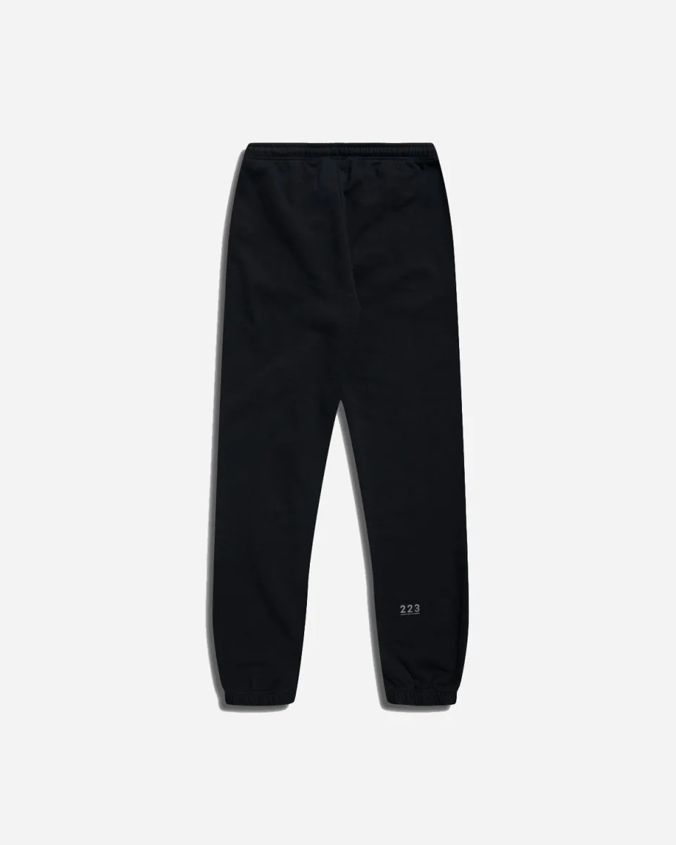 Halo Cotton Sweatpants - Black - Gammel