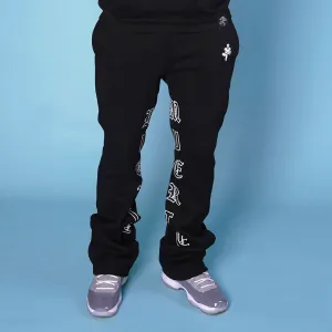 Hasta Muerte - Grey LTTRS Sweatpants - Black