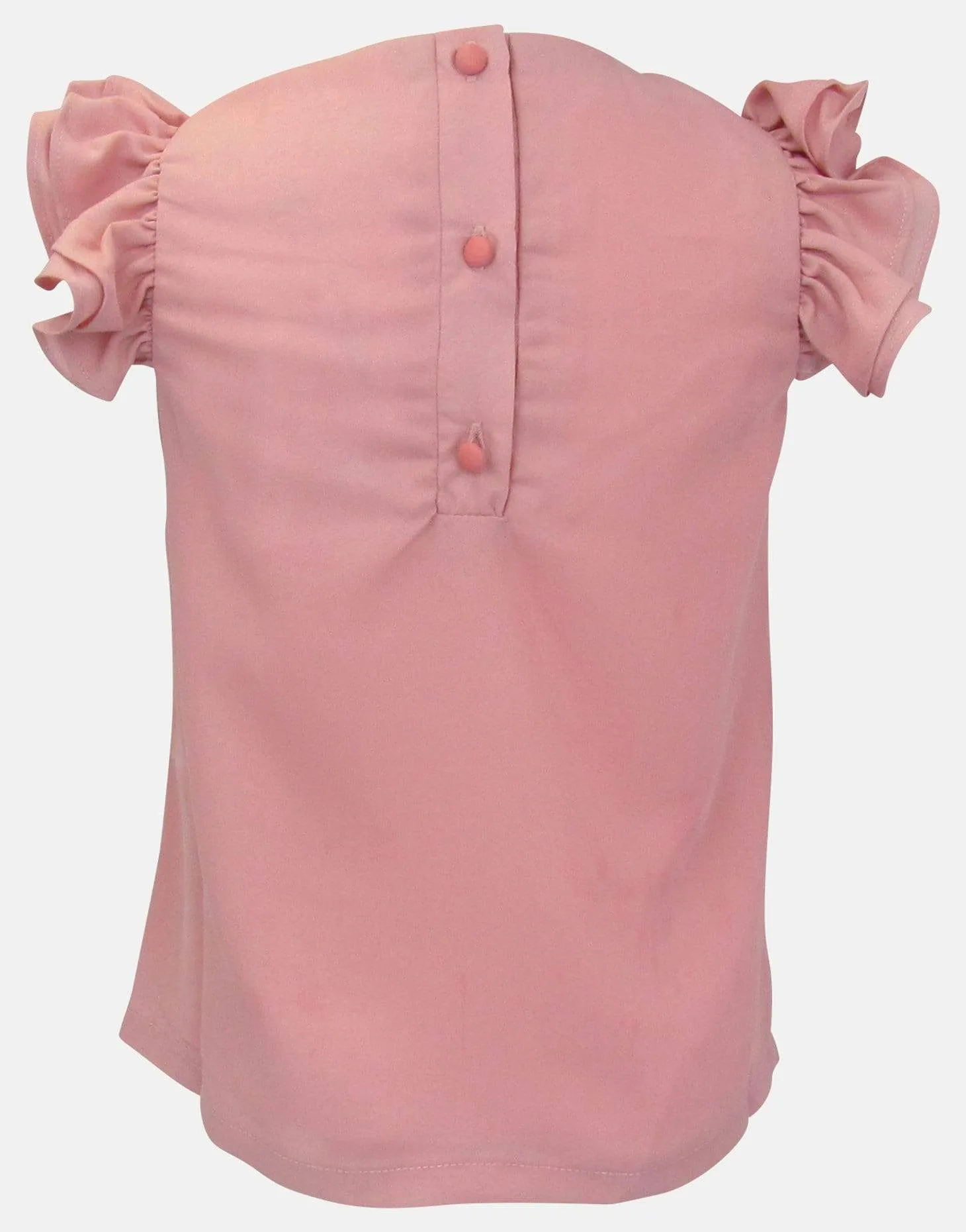 Hattie : Pink ruffle blouse