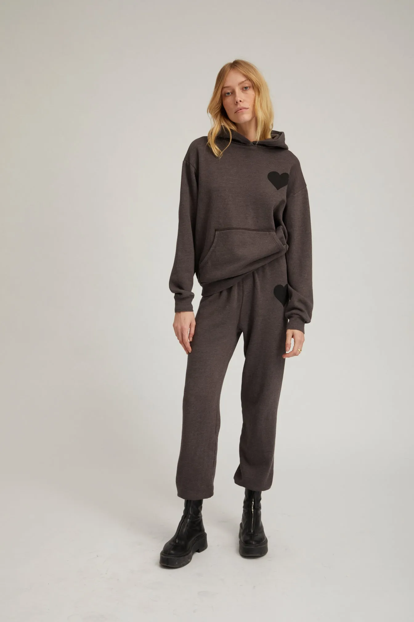 Heart Sweatpant in Charcoal