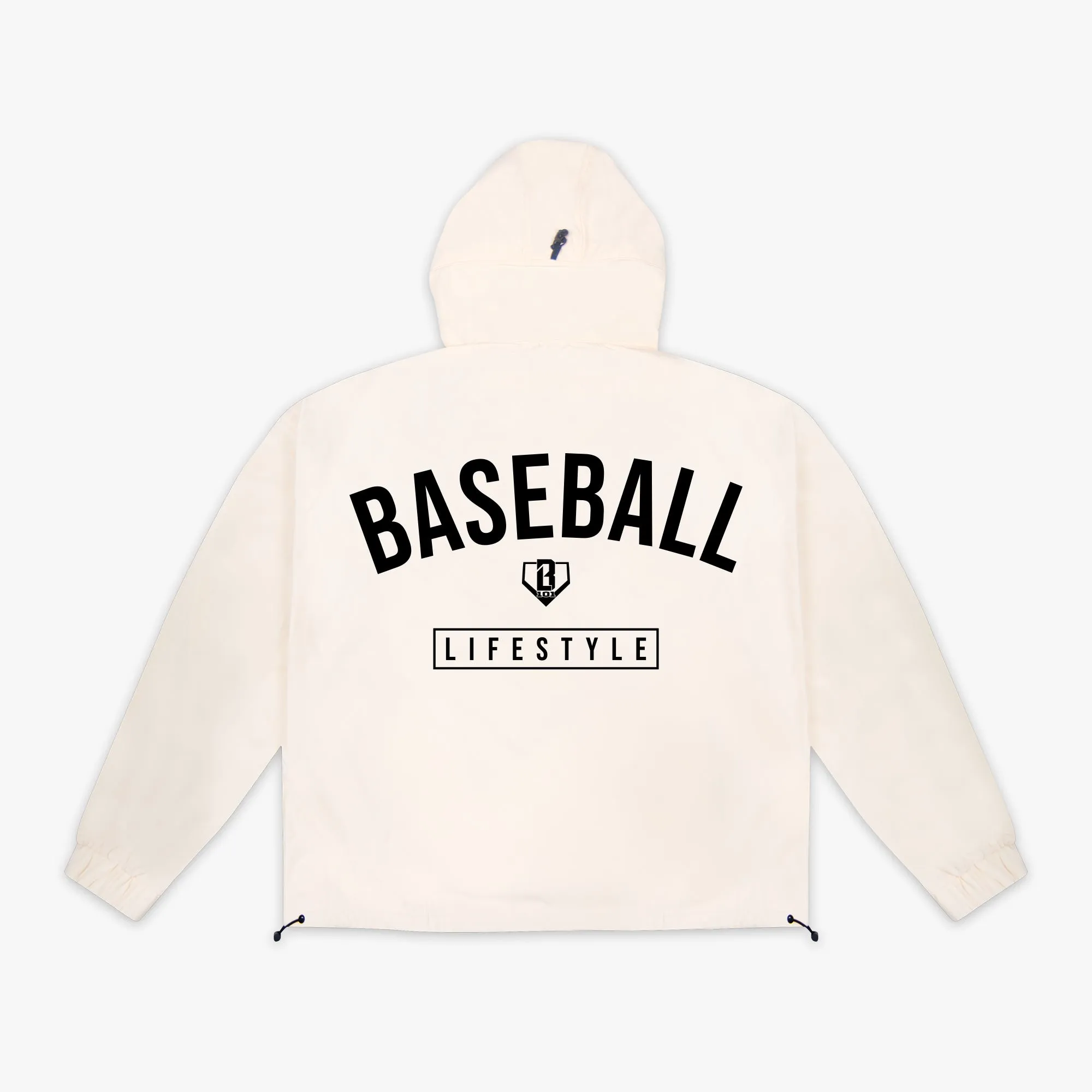 Heritage Premium Youth Windbreaker - Bone/Black