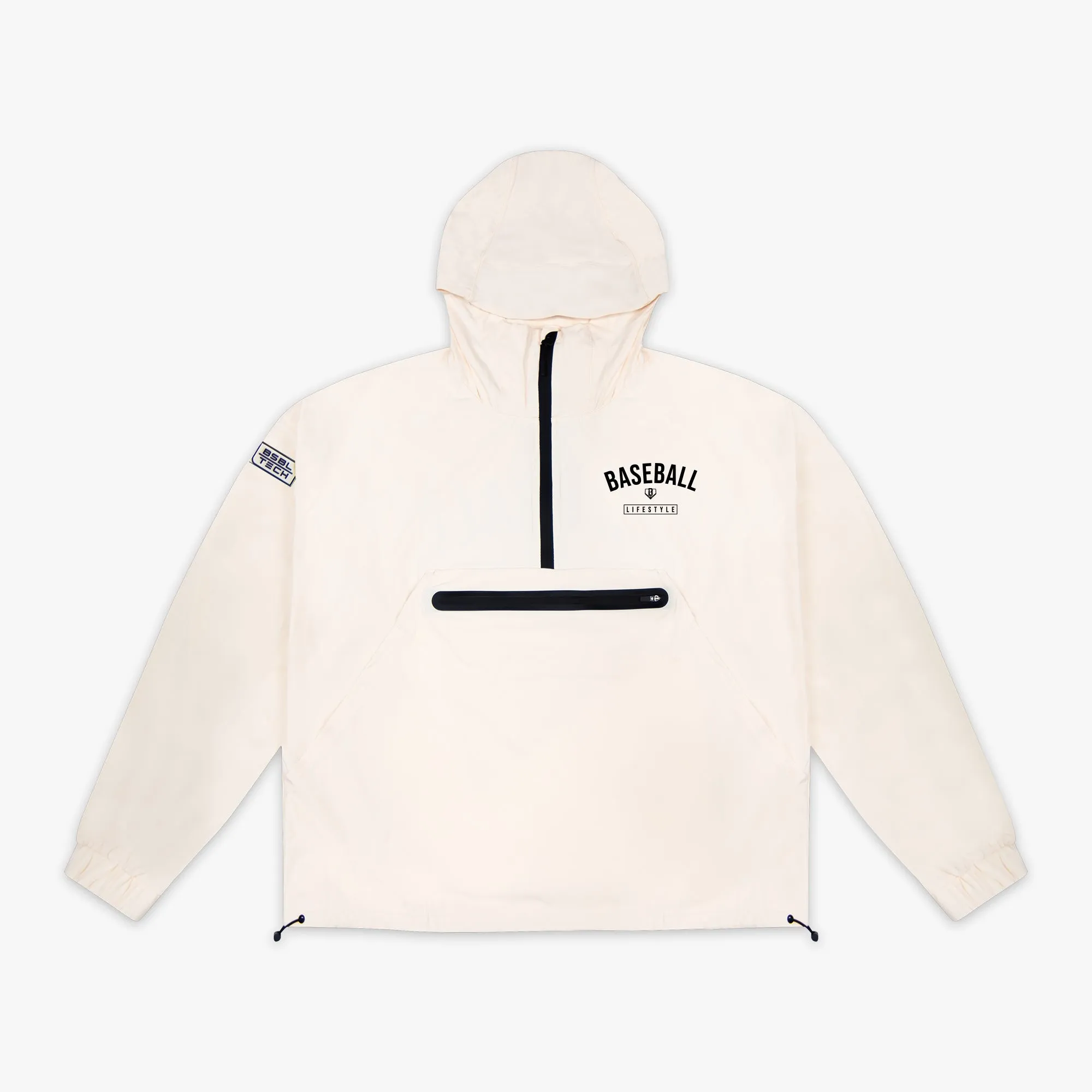 Heritage Premium Youth Windbreaker - Bone/Black