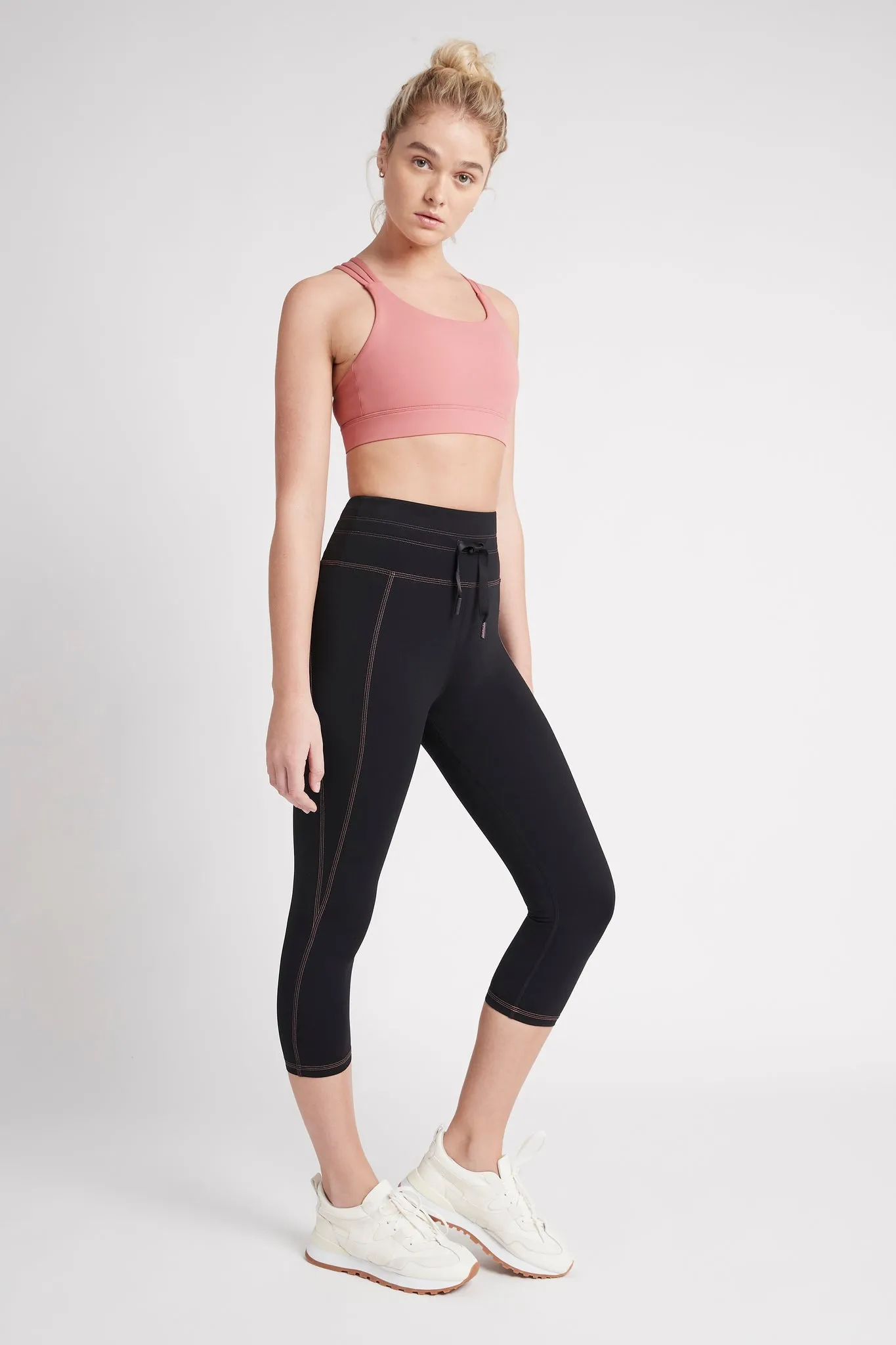 High Rise Contrast 3/4 Leggings 207
