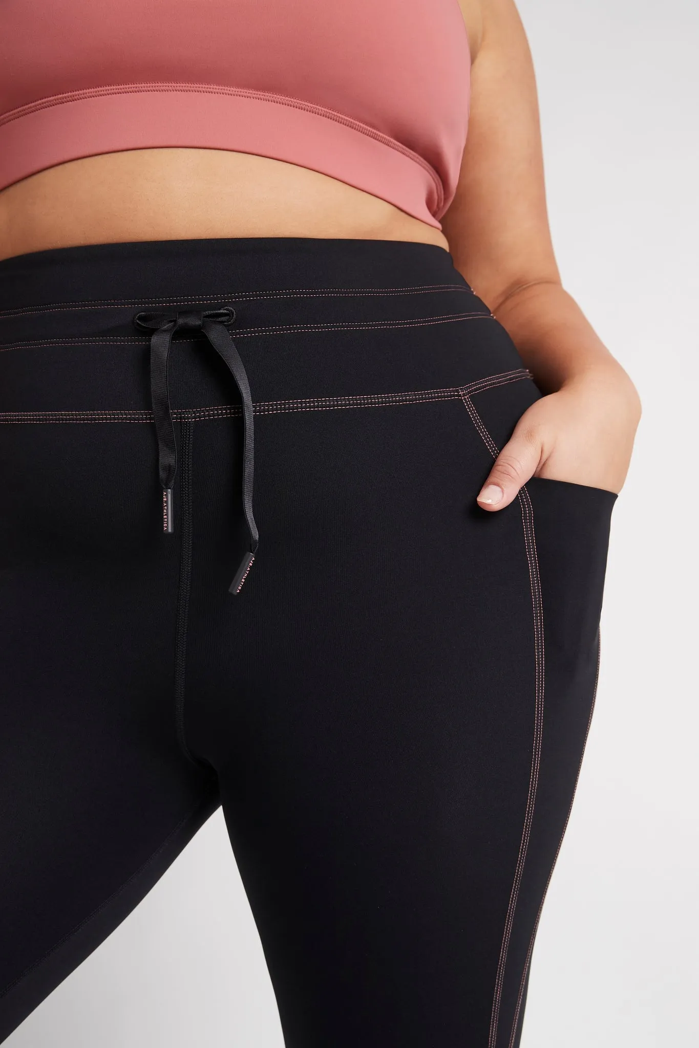 High Rise Contrast 3/4 Leggings 207