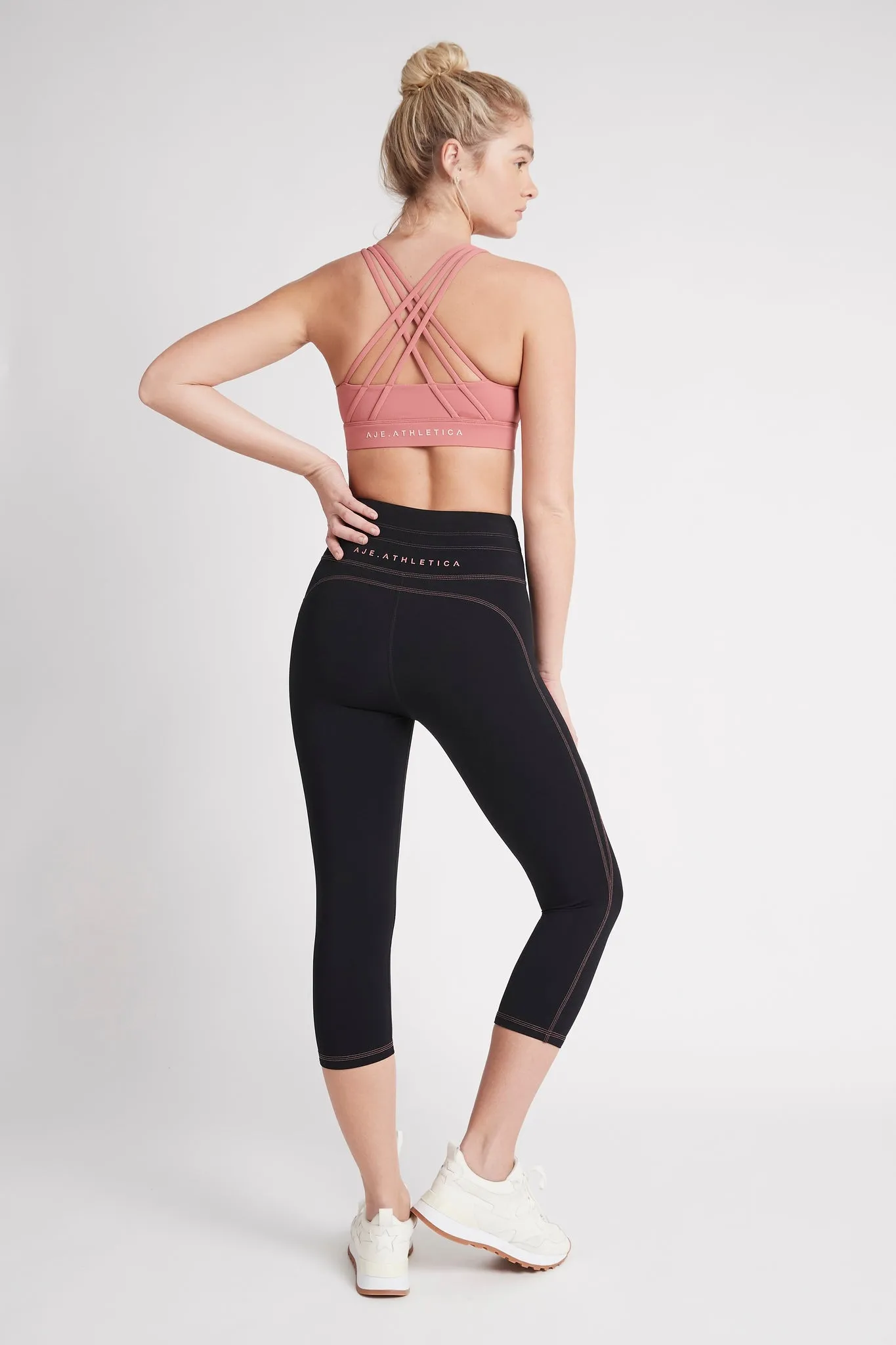 High Rise Contrast 3/4 Leggings 207