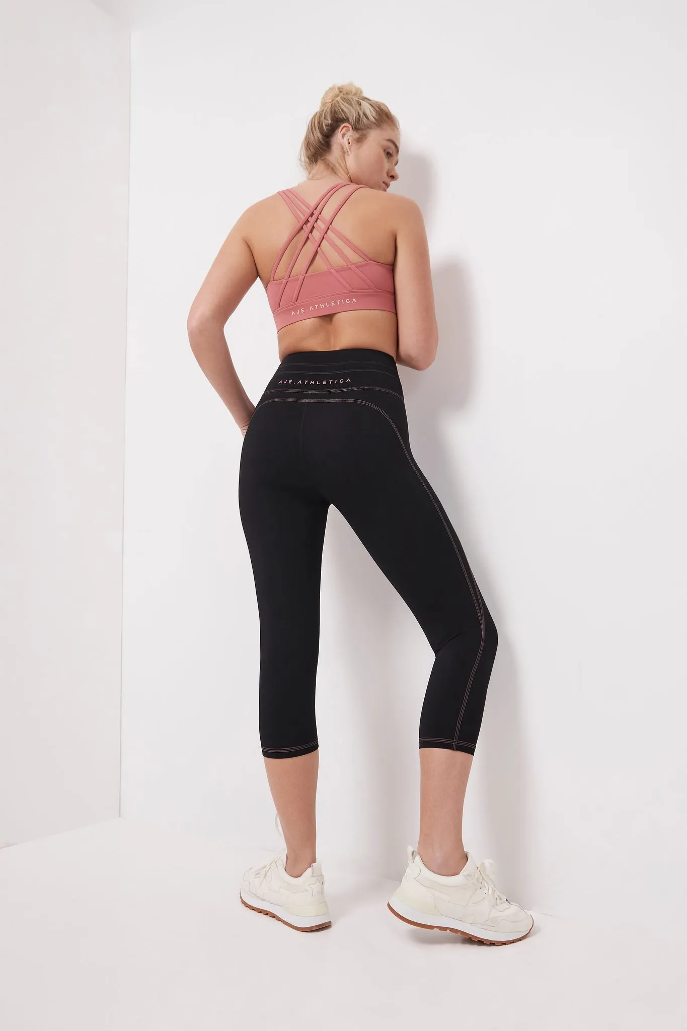 High Rise Contrast 3/4 Leggings 207