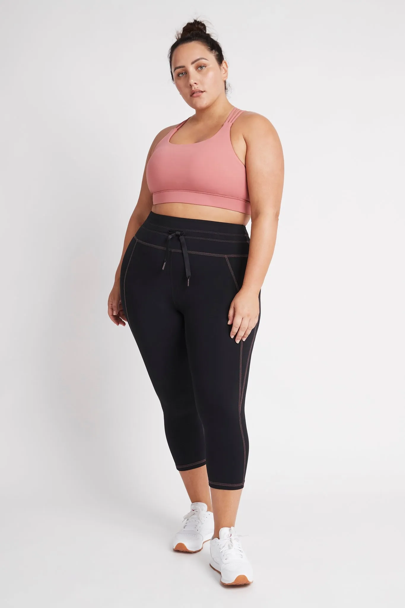 High Rise Contrast 3/4 Leggings 207