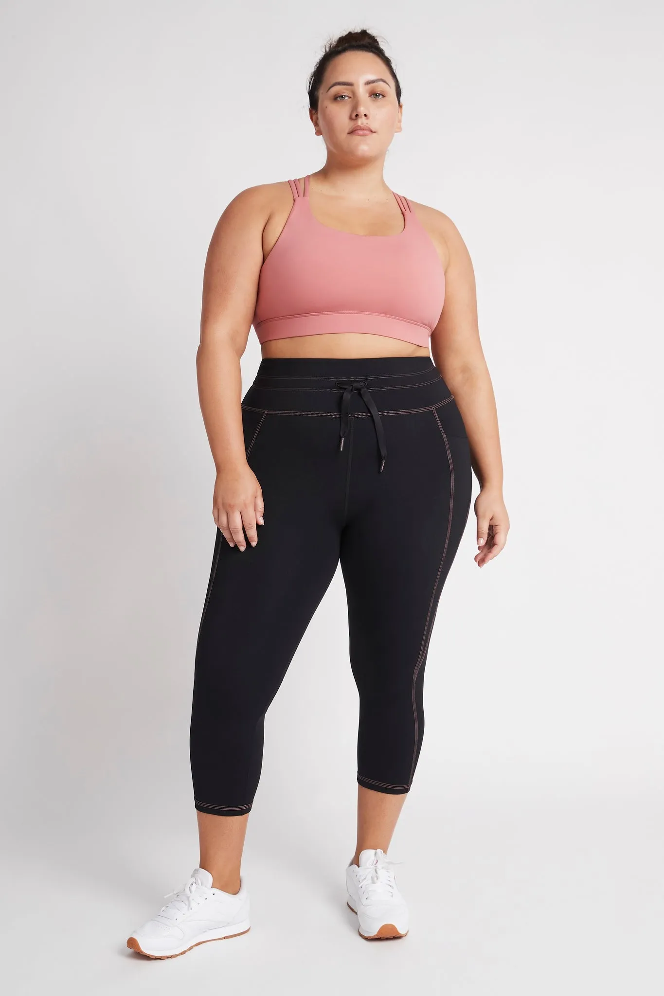 High Rise Contrast 3/4 Leggings 207