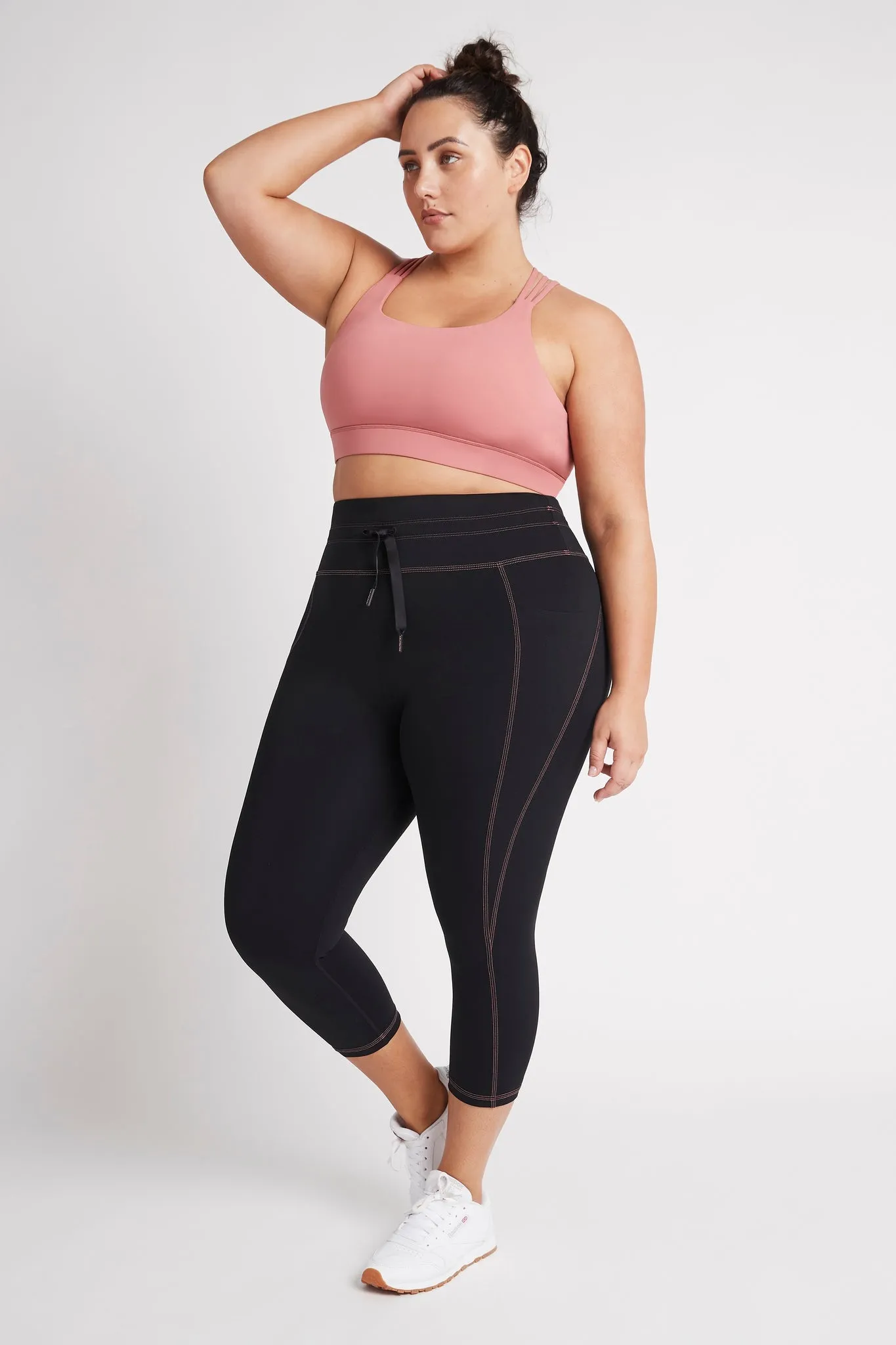 High Rise Contrast 3/4 Leggings 207