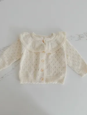 Hollow Out Knit Cardigan