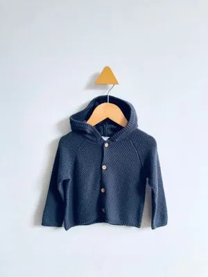 Hooded Cardigan // 3-6M
