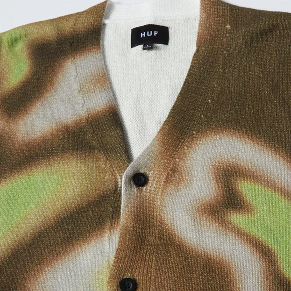 HUF Space Dust Cardigan Mud