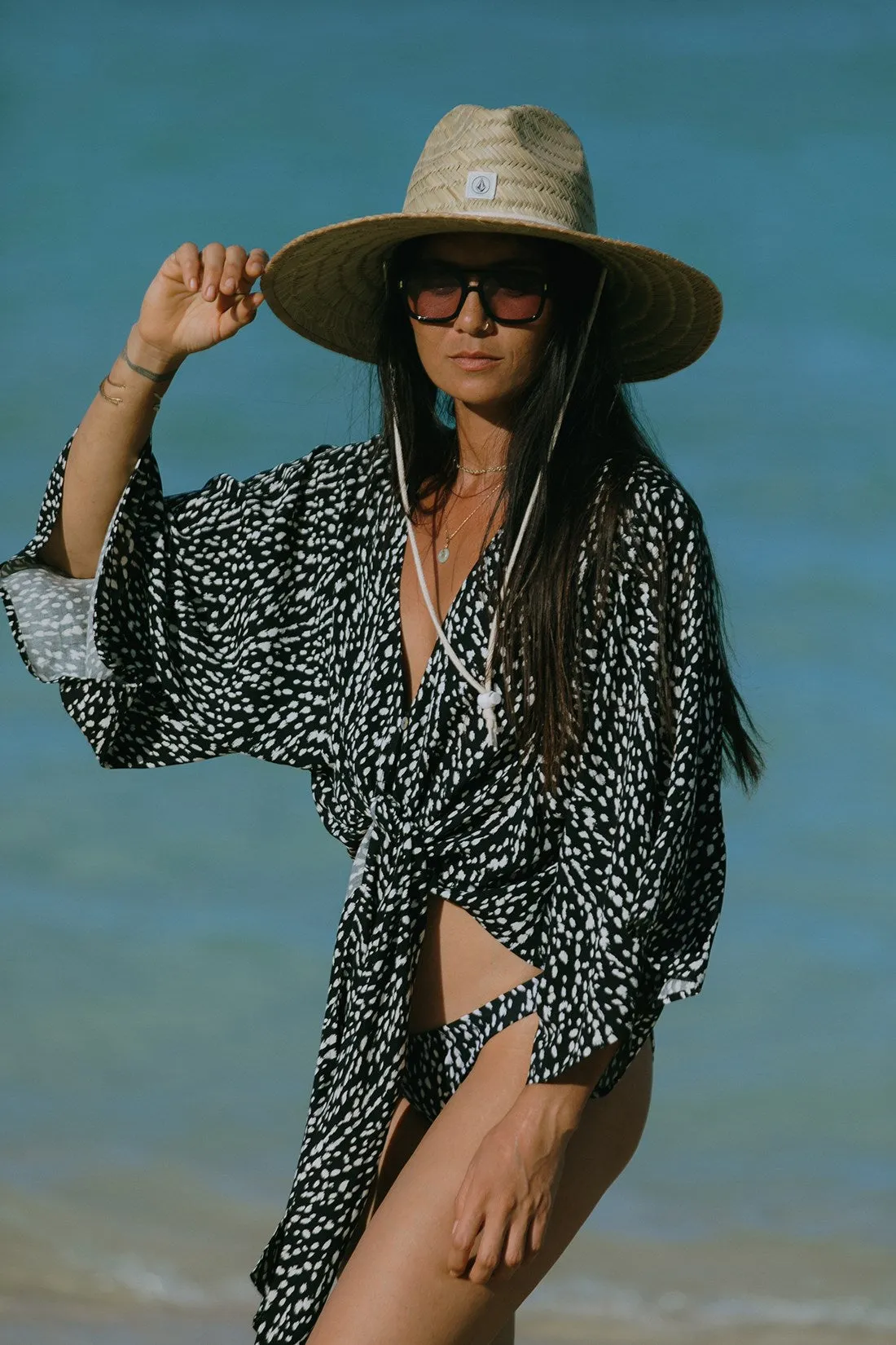 Ibiza Front-Tie Kimono Top-Ibiza