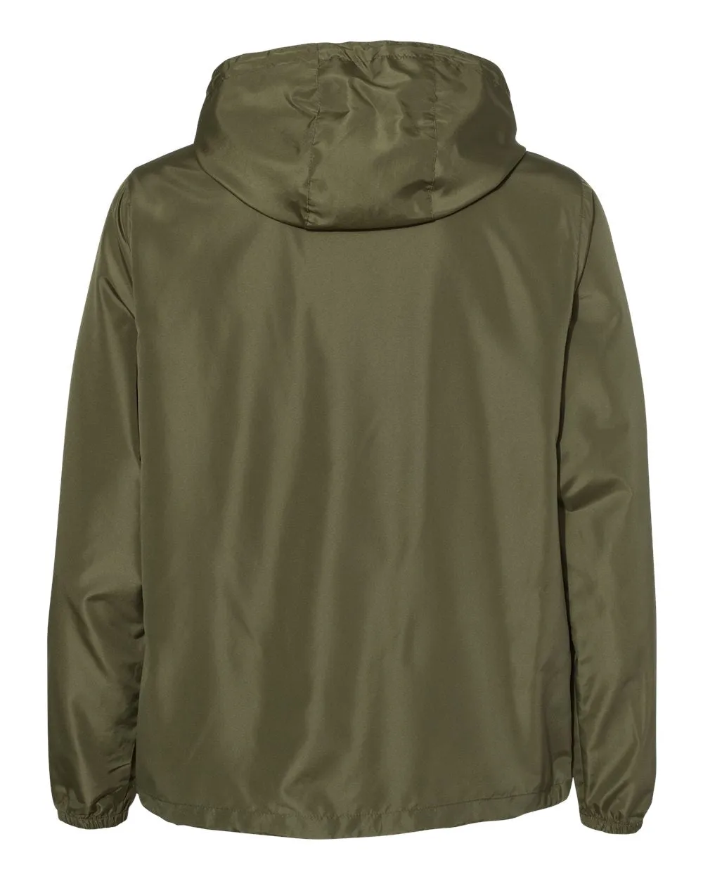 Independent Unisex Lightweight Quarter-Zip Windbreaker Jacket Army