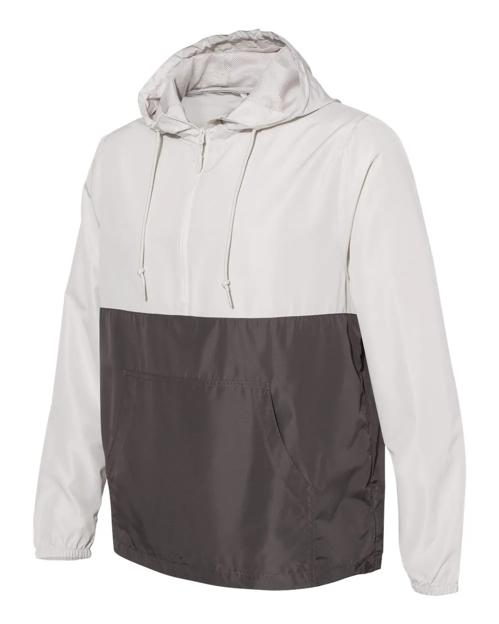 Independent Unisex Lightweight Quarter-Zip Windbreaker Jacket Smoke Graphite
