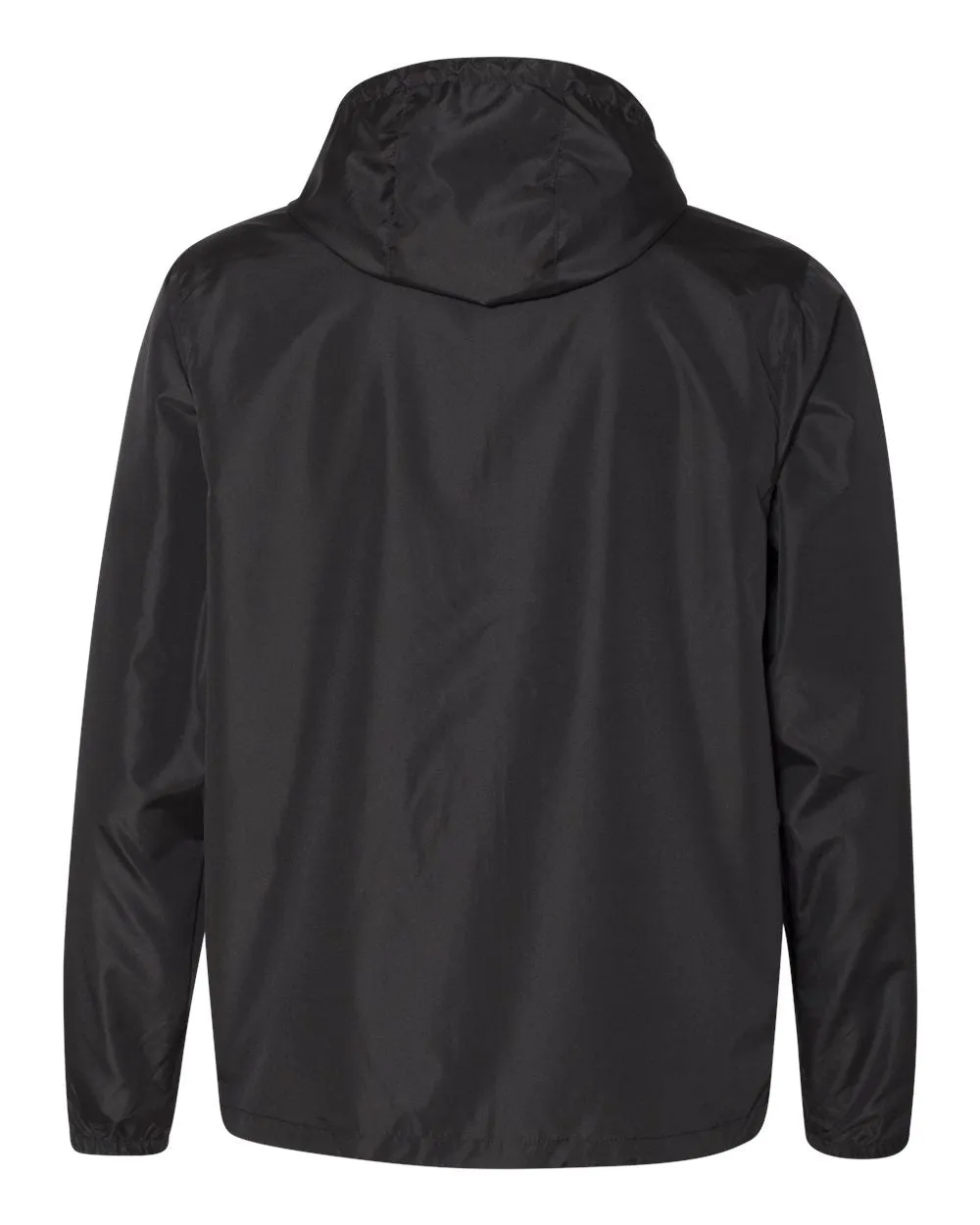 Independent Unisex Lightweight Windbreaker Full-Zip Jacket Black