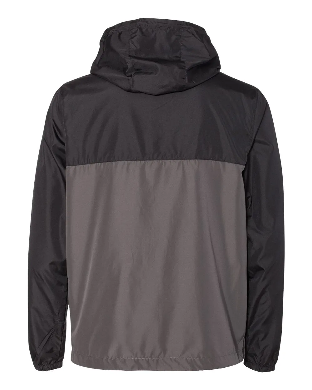 Independent Unisex Lightweight Windbreaker Full-Zip Jacket Graphite Black