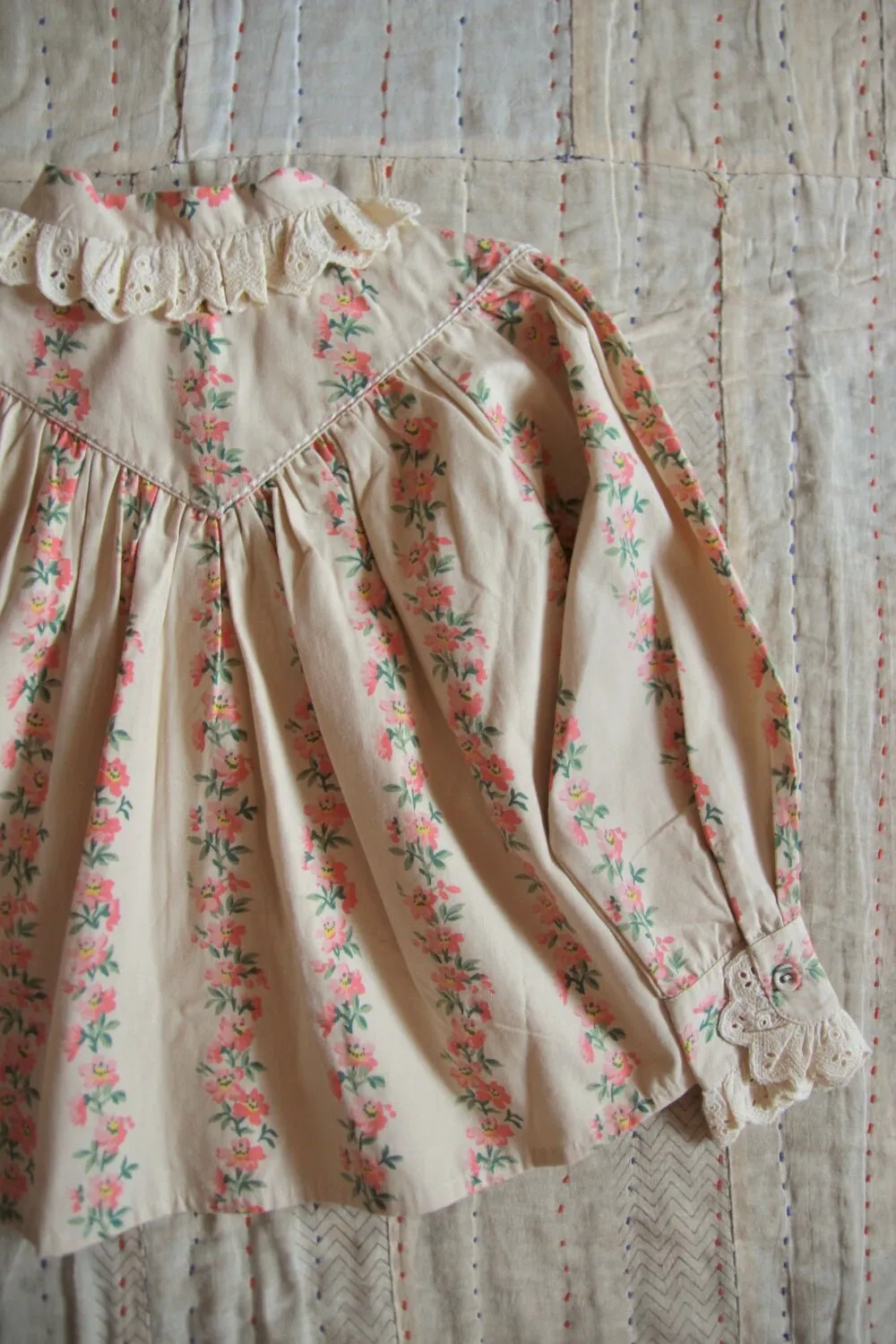 Iris Blouse in Farandole Flowers by Bonjour