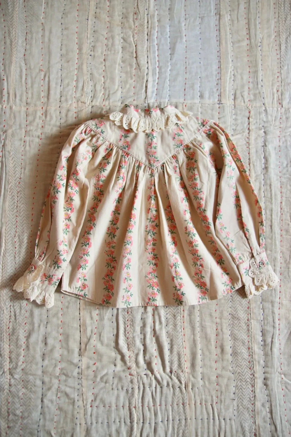 Iris Blouse in Farandole Flowers by Bonjour