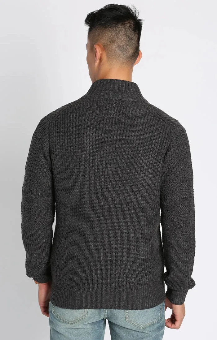Jachs Full Zip Mockneck Sweater