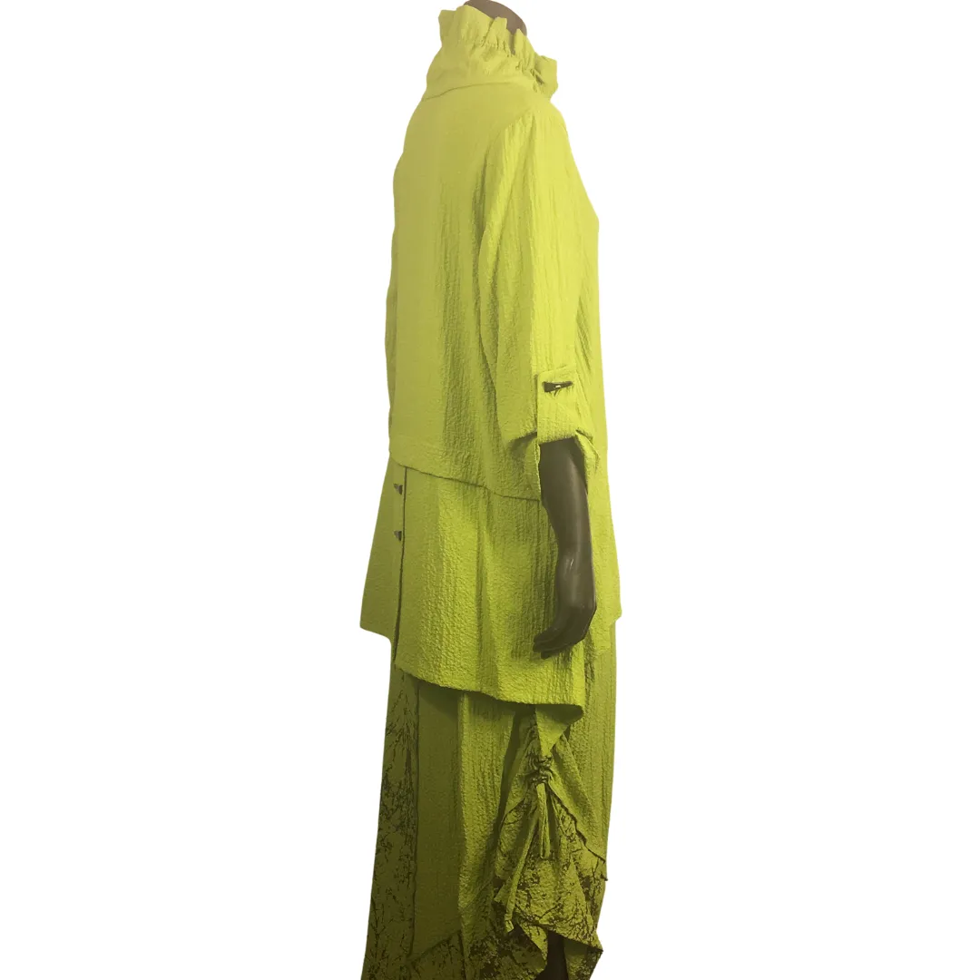 Jacket with Matching Angle Length Skirt
