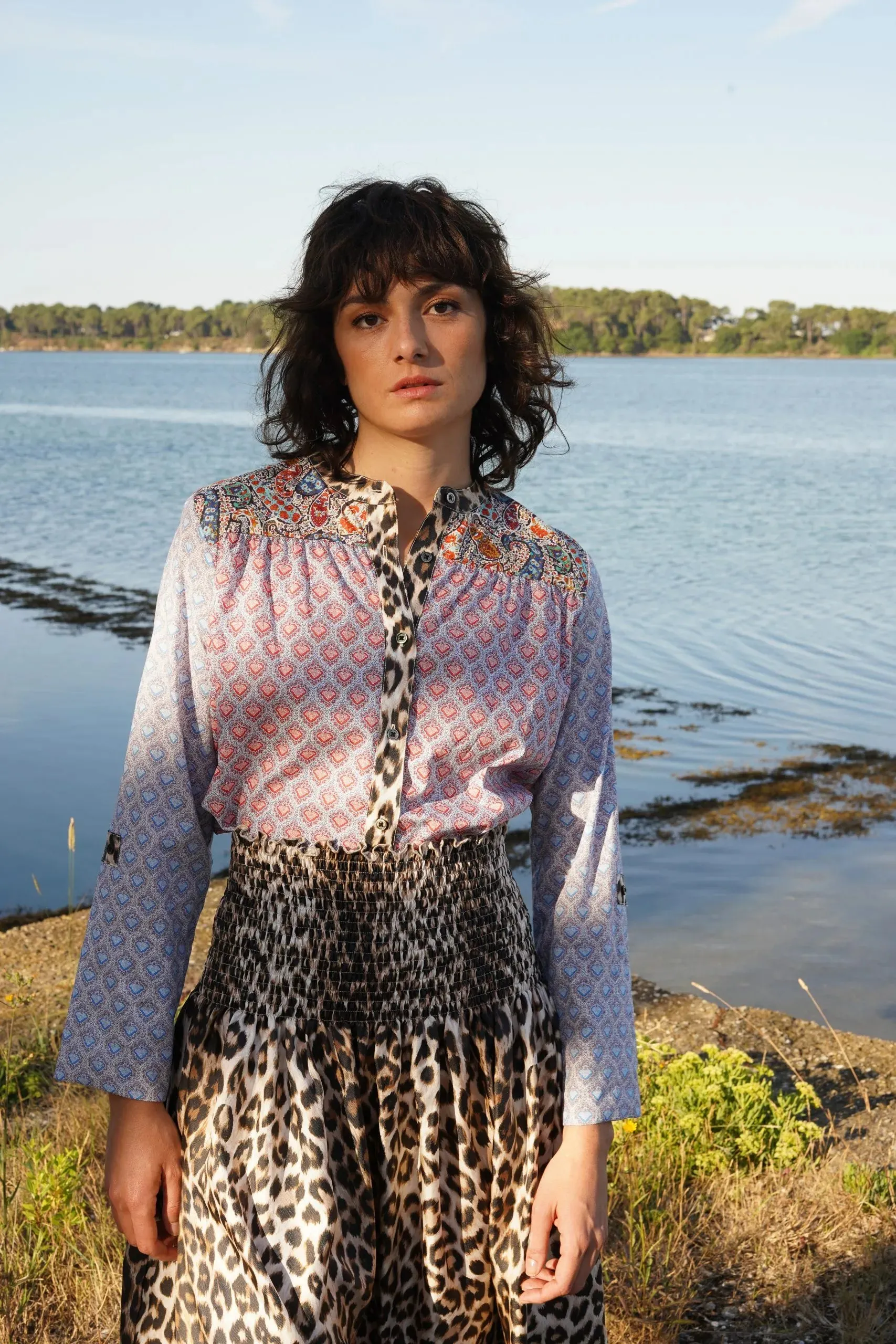 Jeanne Poplin Top