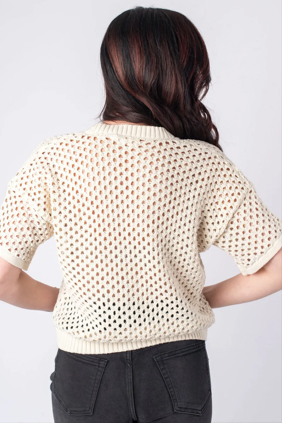 Jenna Open Knit Cardigan
