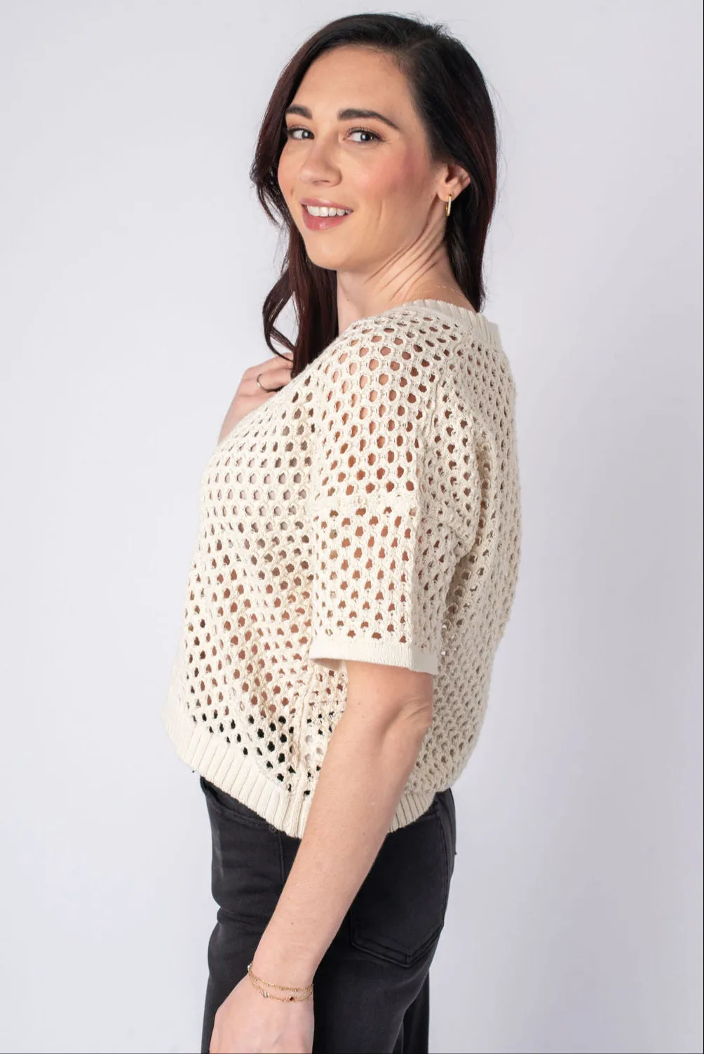 Jenna Open Knit Cardigan