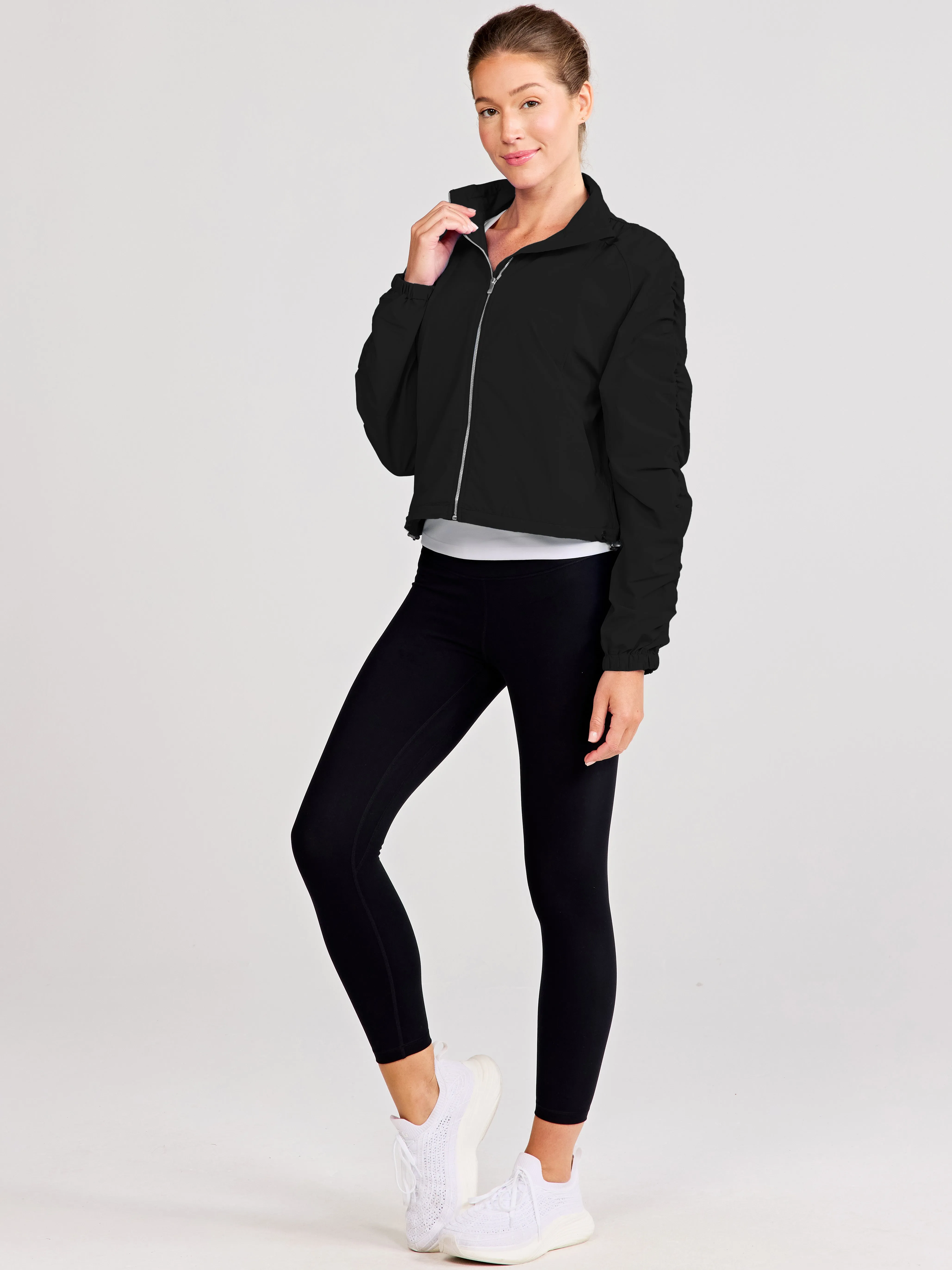 Jet Set Ruched Windbreaker