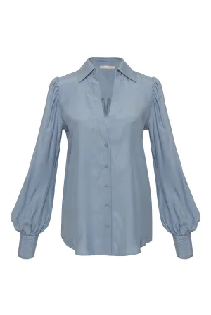 Jocelyn Glam Shirt Blue Chalk - LAST PIECES -