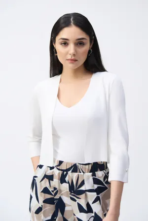 Joseph Ribkoff Sweater Knit Cardigan with Pearl Ornament