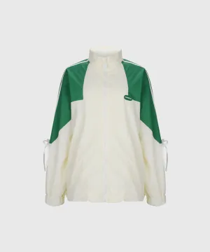 KANDINI Boyfriend Full-Zip Windbreaker - Green