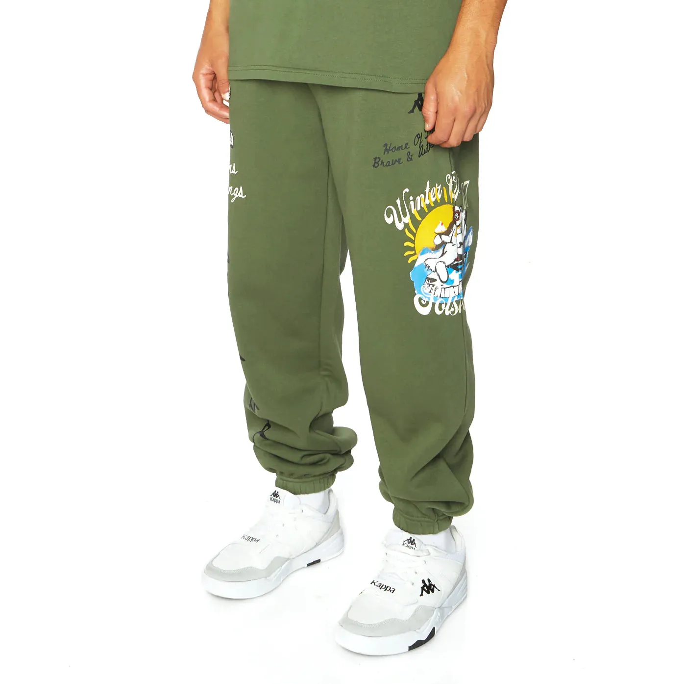Kappa Authentic Choco Green Sweatpants