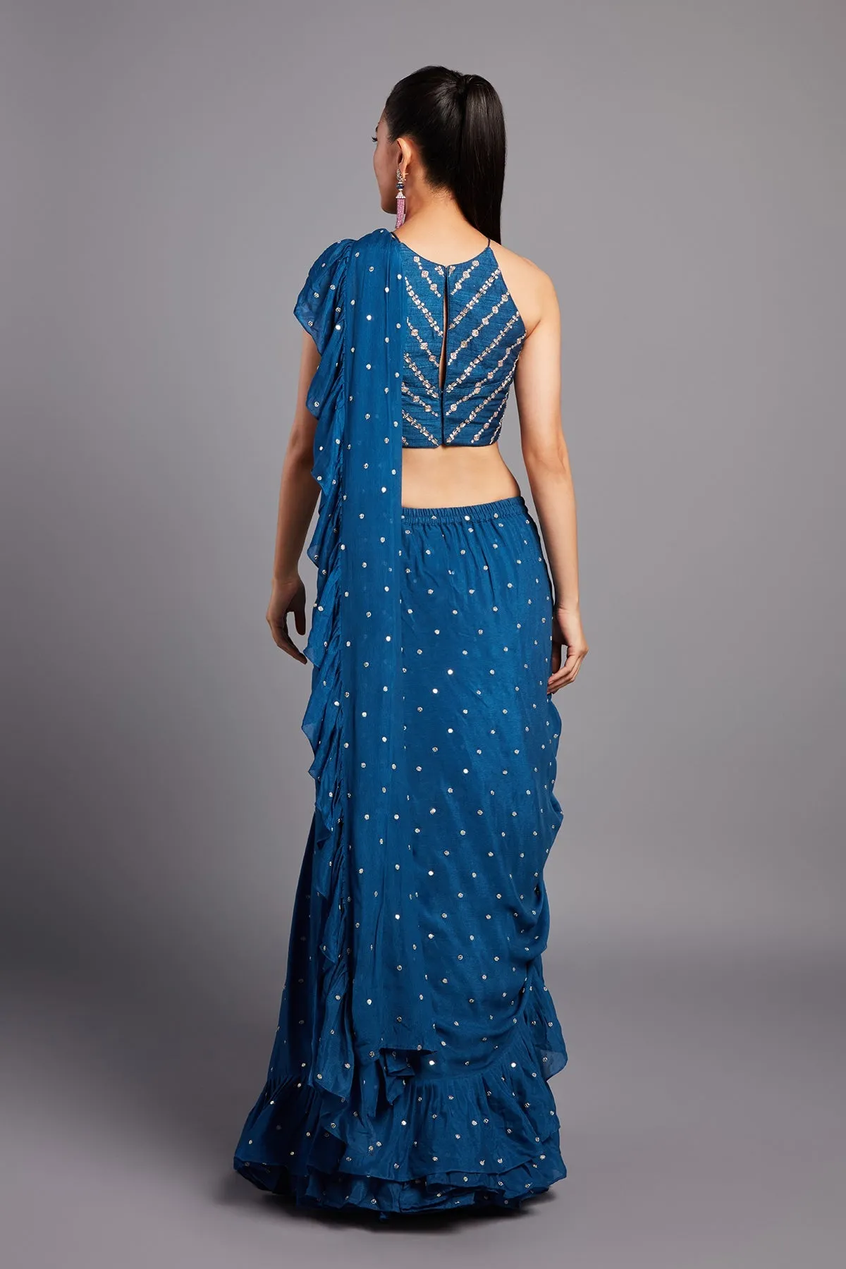 KIM RUFFLE SAREE