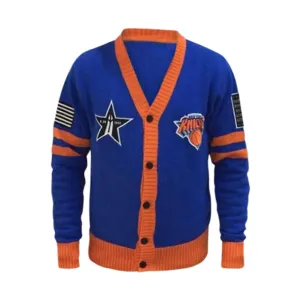 Knicks Black History Collection Cardigan Sweater