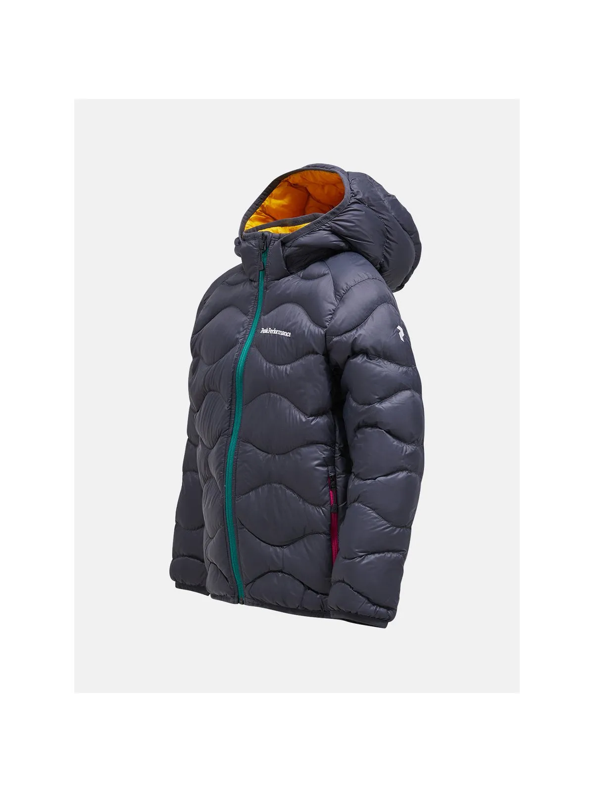 Kurtka puchowa Peak Performance Jr Helium Down Hood Jacket szary