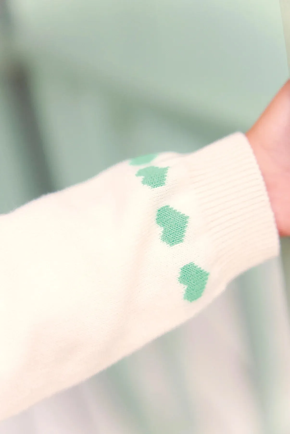 Laligne Multicolor Heart Cardigan