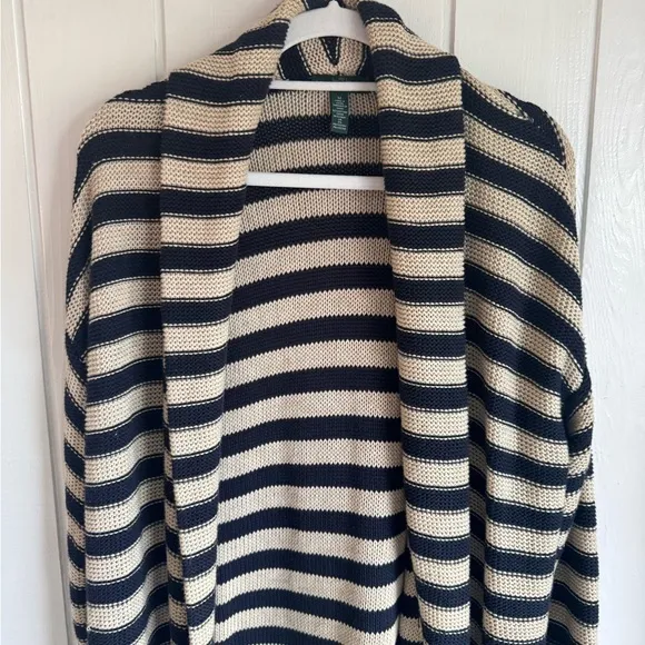 Lauren Ralph Lauren Knit Striped Cardigan