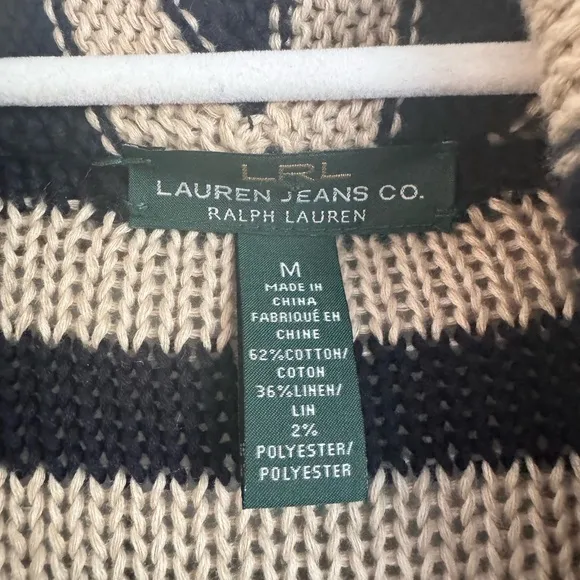 Lauren Ralph Lauren Knit Striped Cardigan