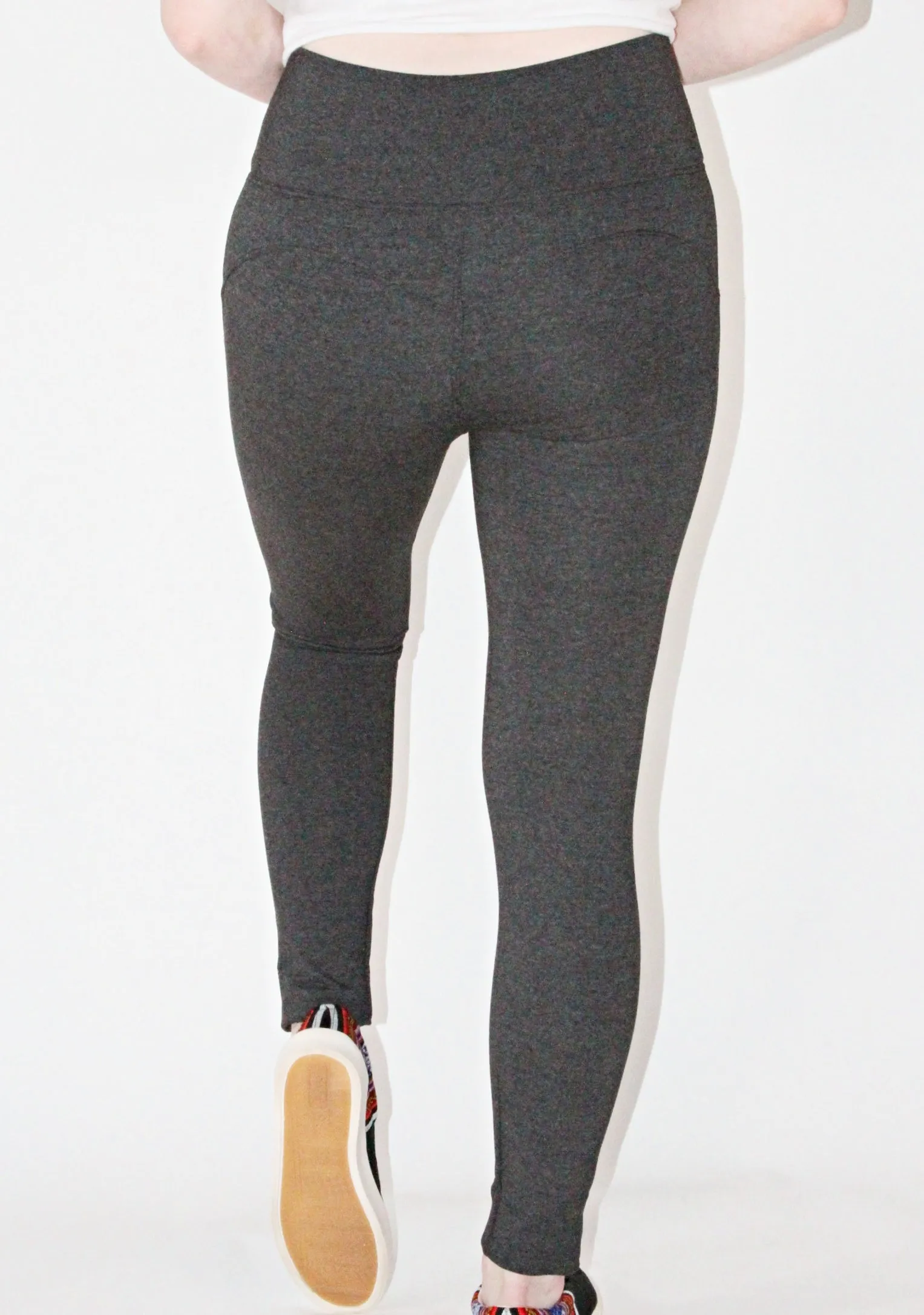 Leggings-Pima cotton and spandex Grey