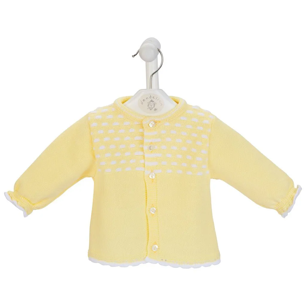 Lemon Knitted Cardigan