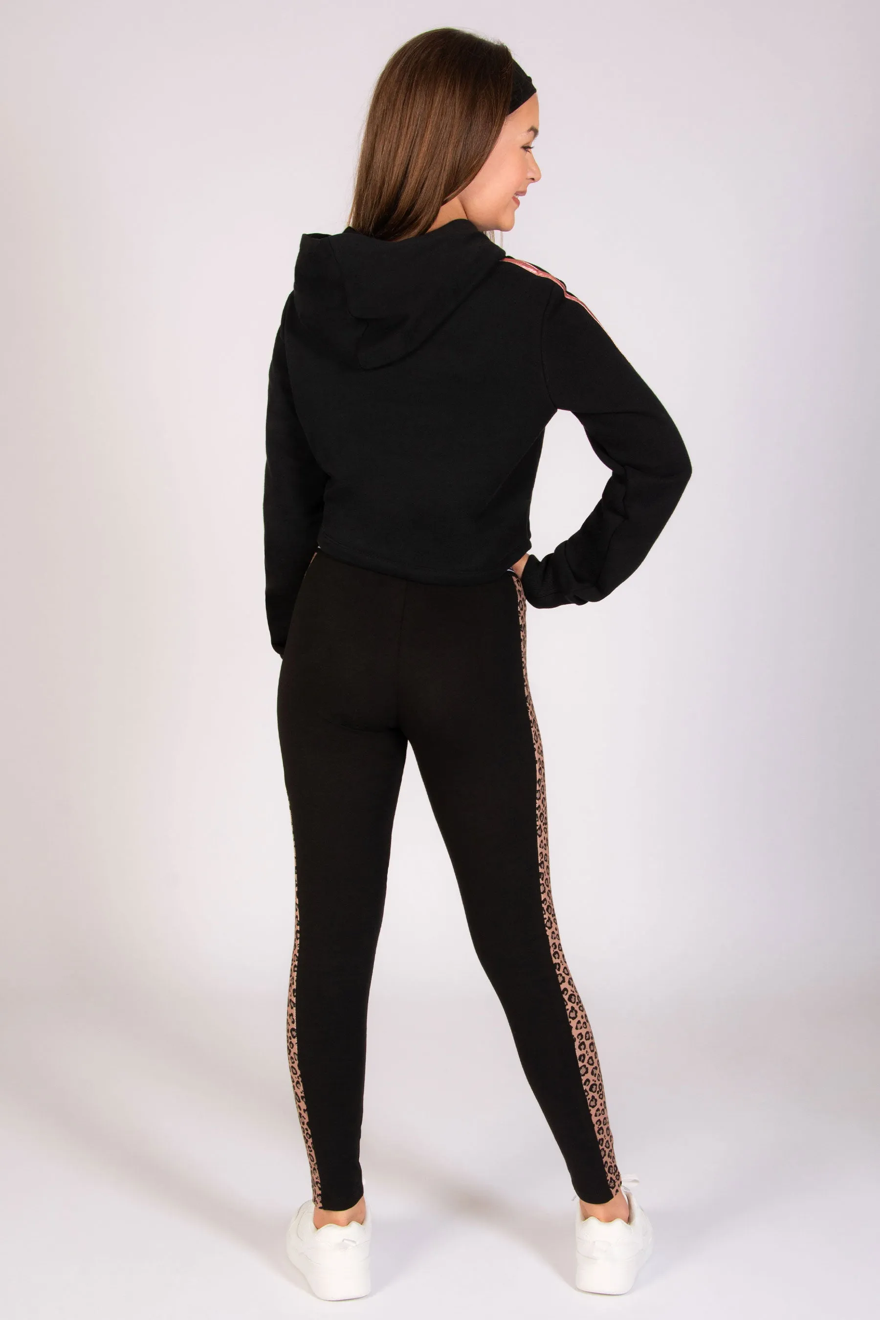 Leopard Panel Leggings