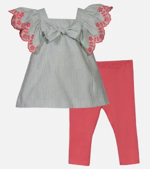 Leyla Flutter Sleeve Legging Set