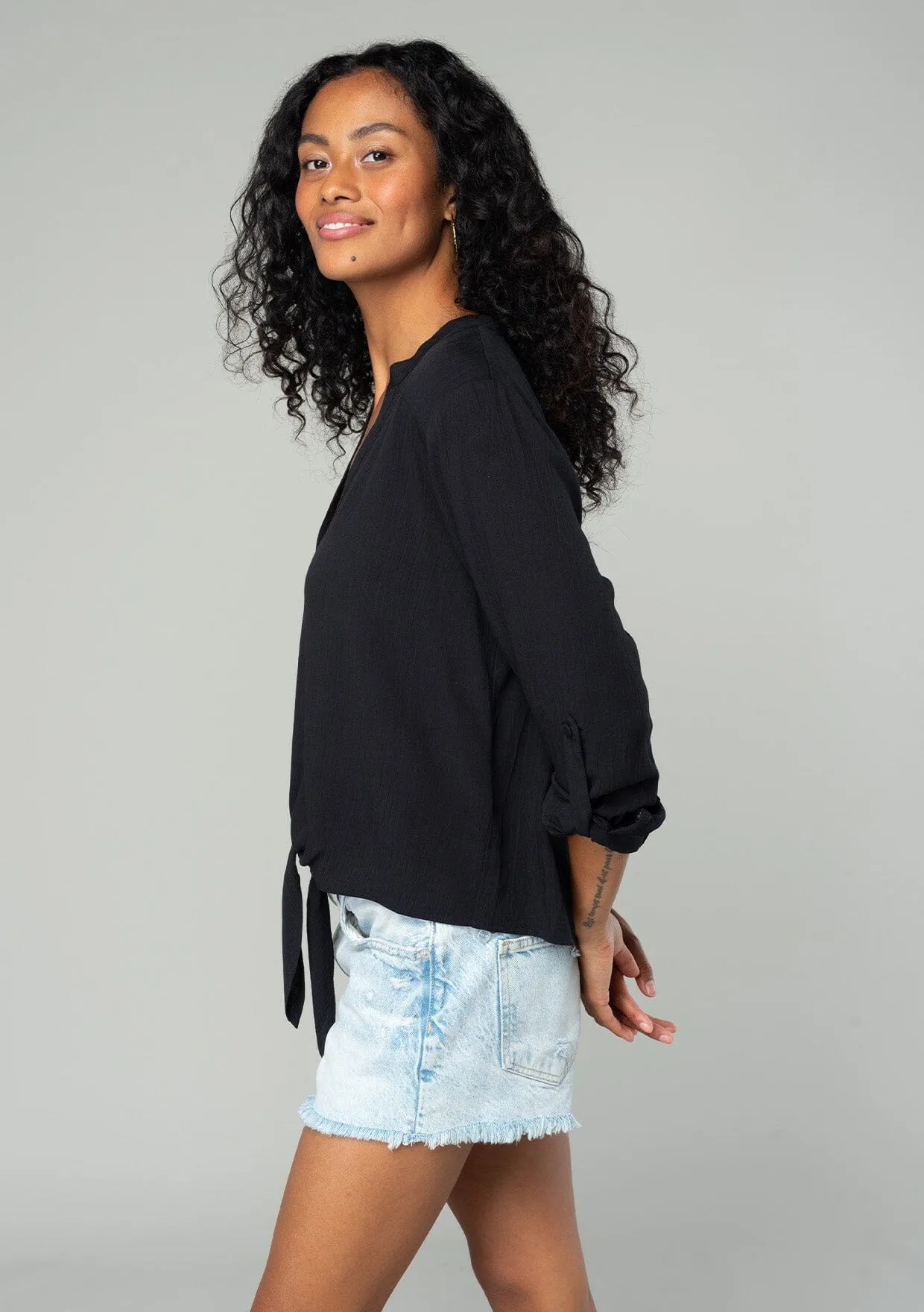 Lilly Tie Front Top