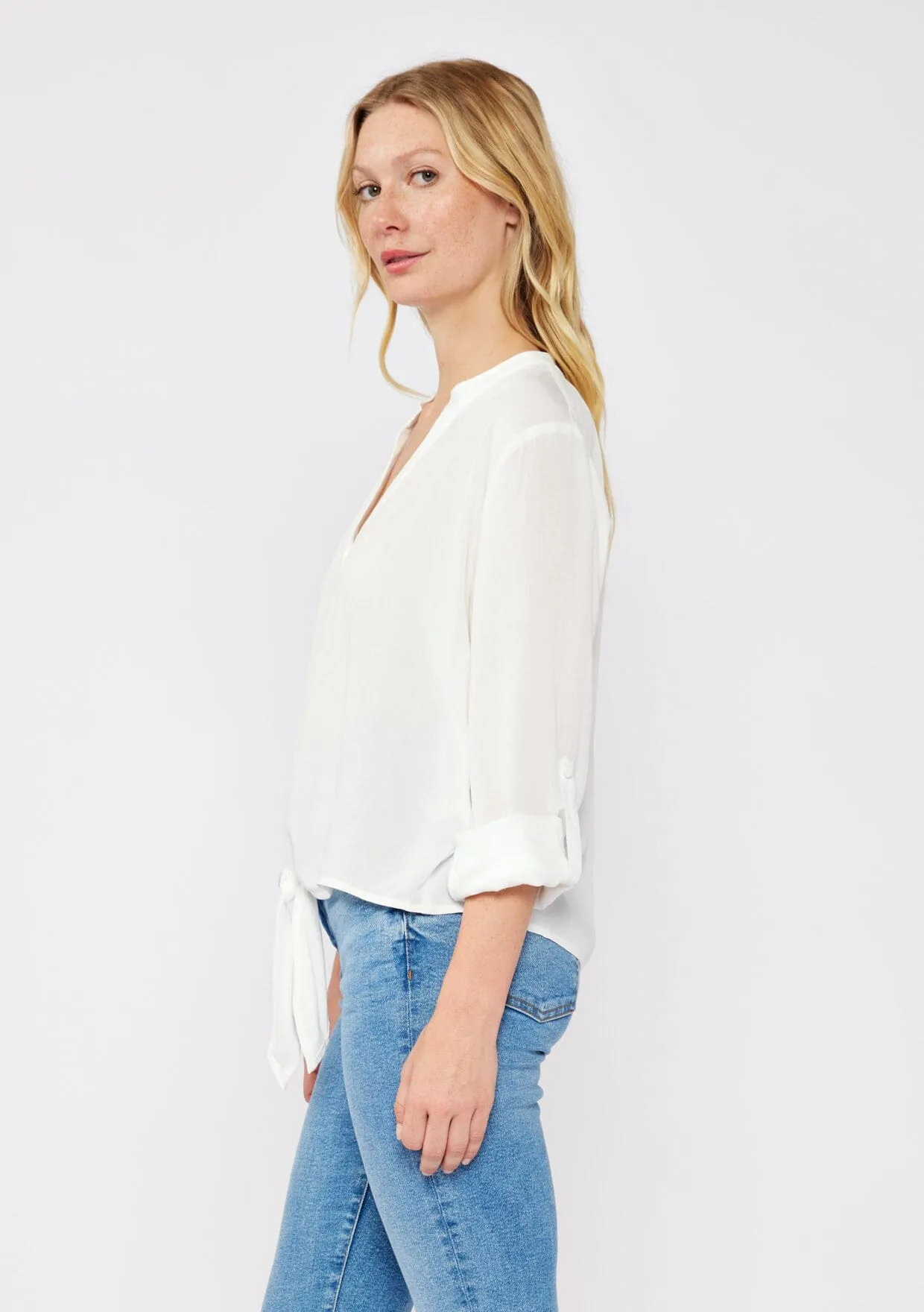 Lilly Tie Front Top