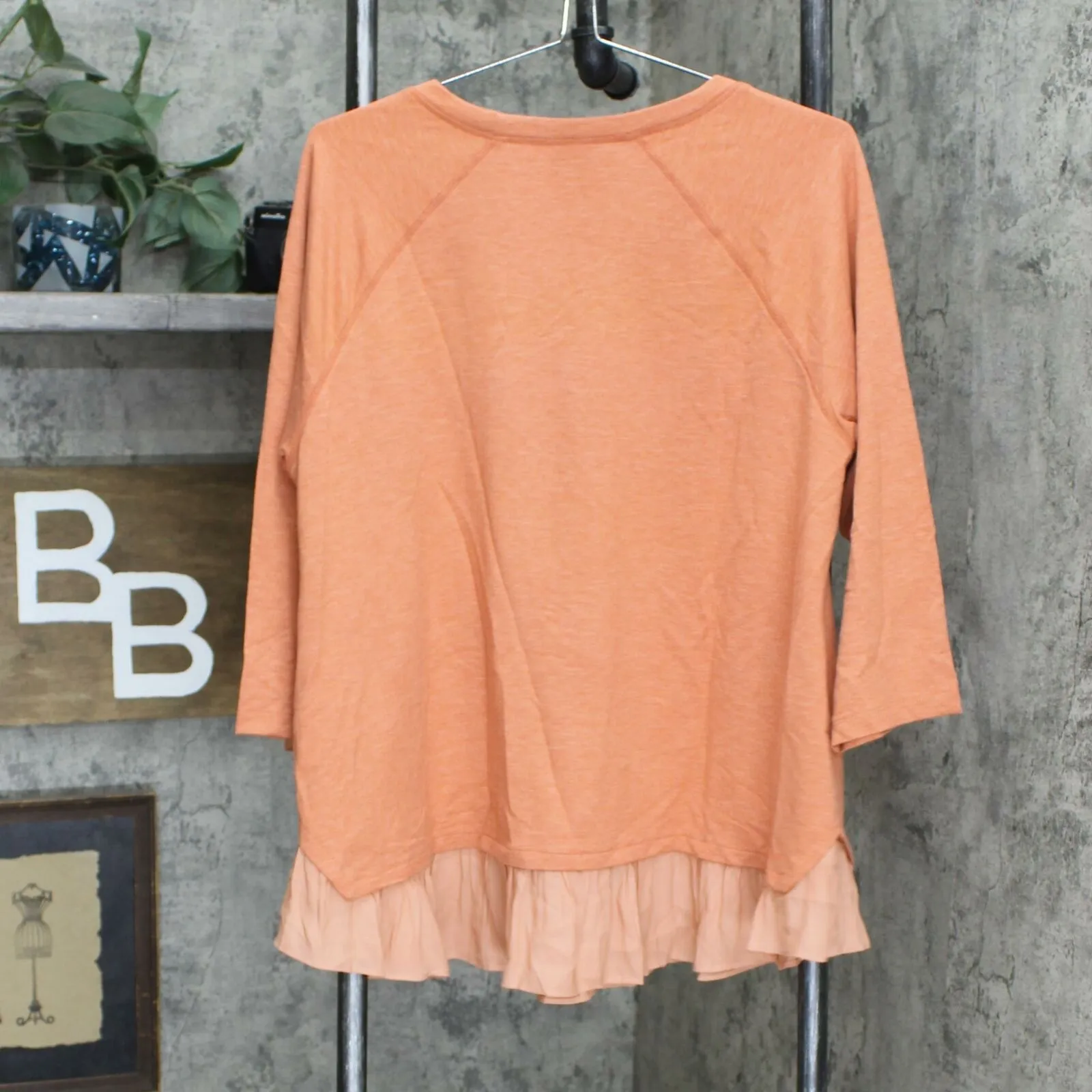 LOGO by Lori Goldstein French Terry Lounge Top With Raglan Sleeves