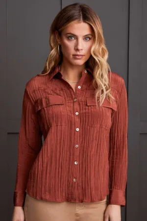Long Sleeve Button Front Shirt