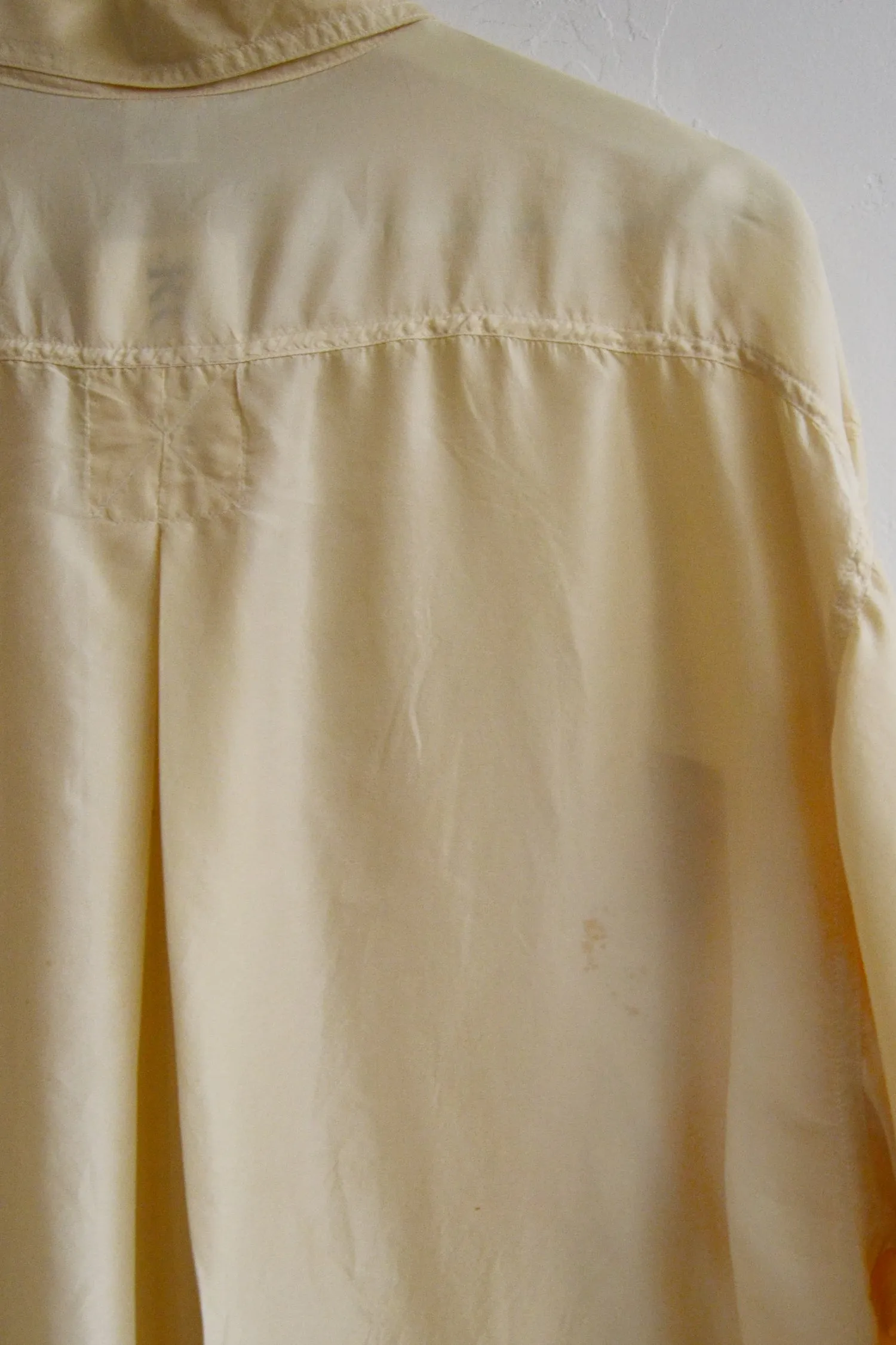 Long Sleeve Tissue Silk Blouse