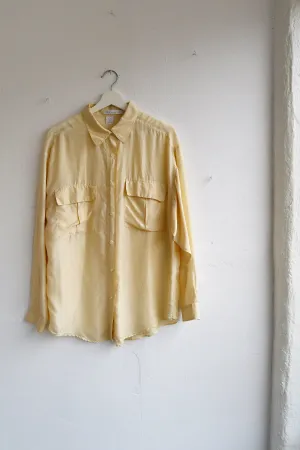 Long Sleeve Tissue Silk Blouse
